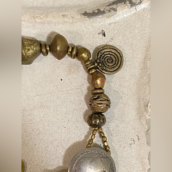 African Brass Bracelet - Picture 3 of 6